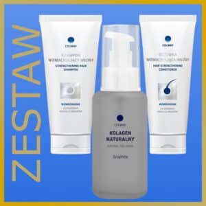 Zestaw Premium kolagen do włosów – szampon + odżywka Kolagen Graphite 100
