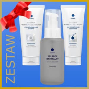 Zestaw Premium kolagen do włosów – szampon + odżywka Kolagen Graphite 100